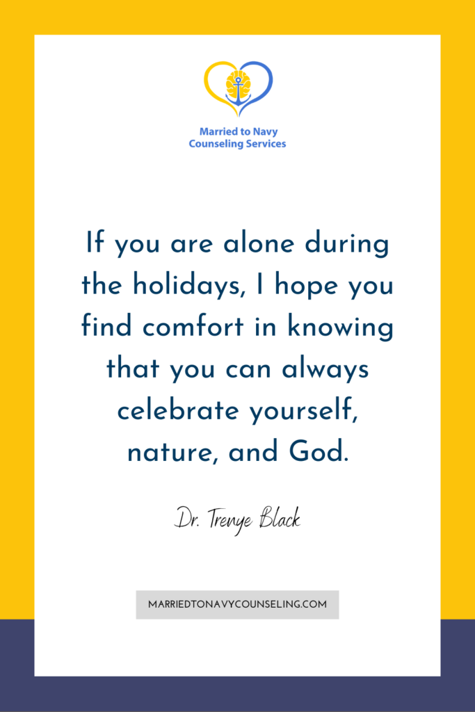 Alone on holidays